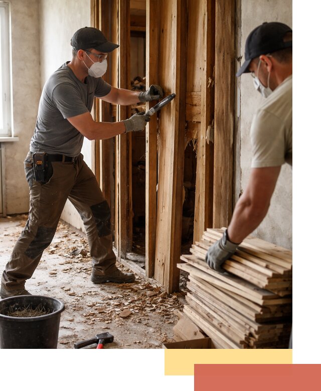 Демонтаж деревянных перегородок в Губкине быстро и аккуратно