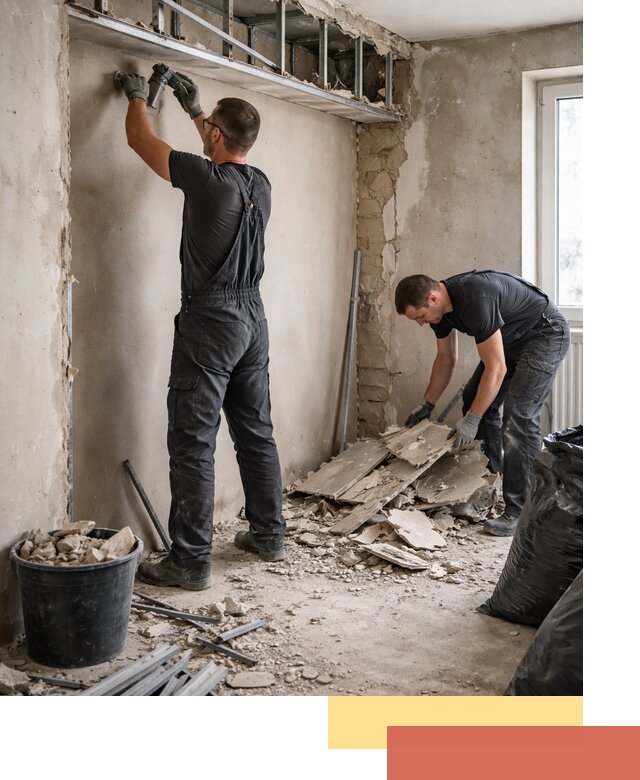 Демонтаж короба из гипсокартона в Губкине быстро и аккуратно