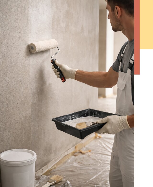 Грунтовка стен в Губкине от 2235 руб. м2 — быстро, недорого, с материалом | ОТДЕЛОЧНИК-Гбк