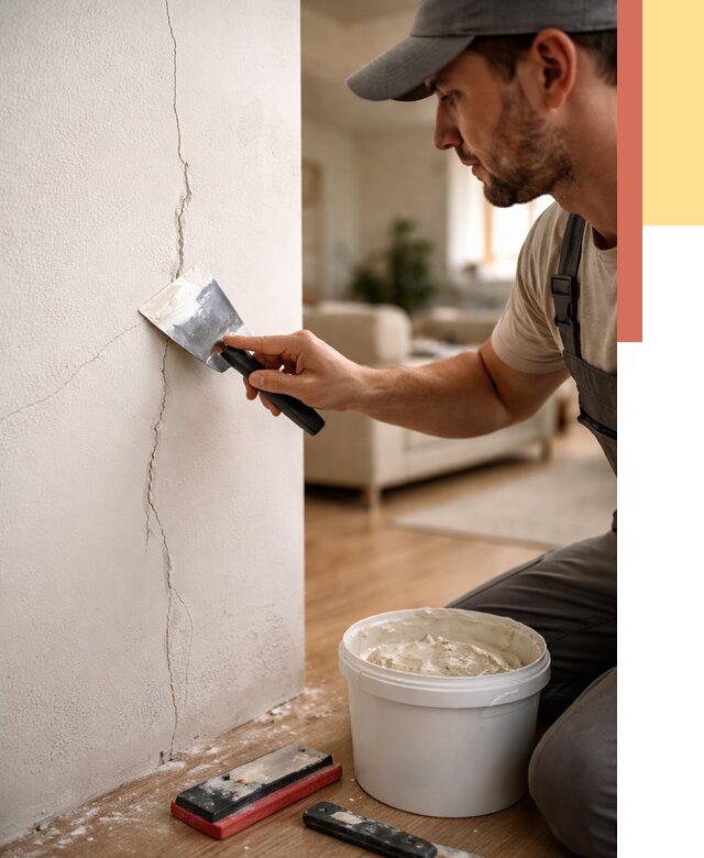 Заделка трещин и сколов в Губкине от 2489 руб. — быстро и недорого | ОТДЕЛОЧНИК-Гбк