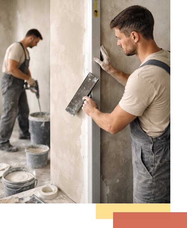 Выведение углов стен в Губкине: монтаж и оштукатуривание