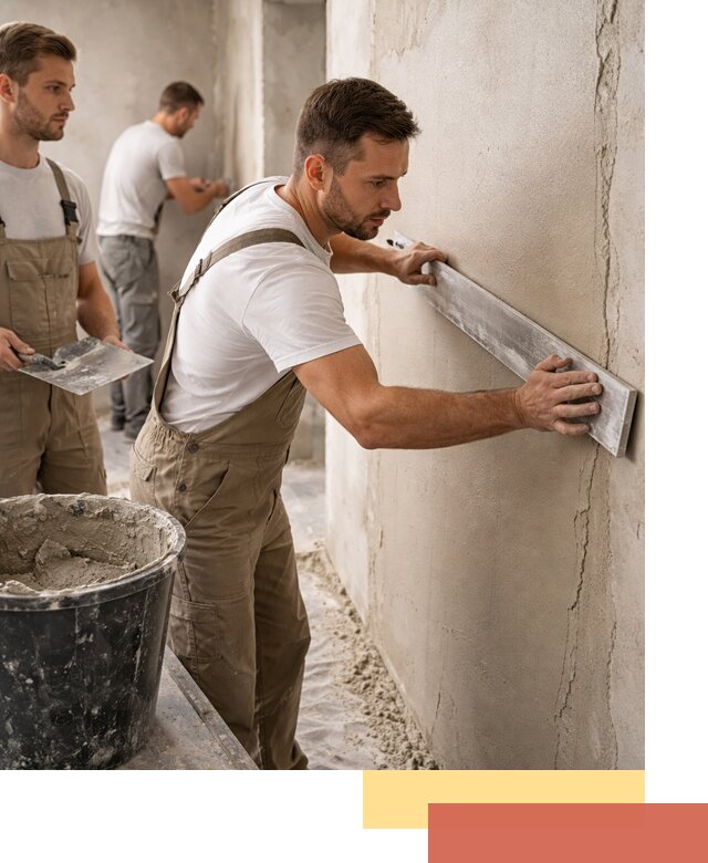 Штукатурка стен без маяков в Губкине быстро и качественно