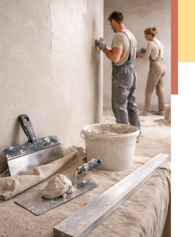 Штукатурка стен гипсовая в Губкине от 4571 руб/м2 — быстро и недорого | ОТДЕЛОЧНИК-Гбк