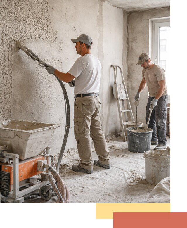 Машинная штукатурка стен в Губкине — быстро и качественно