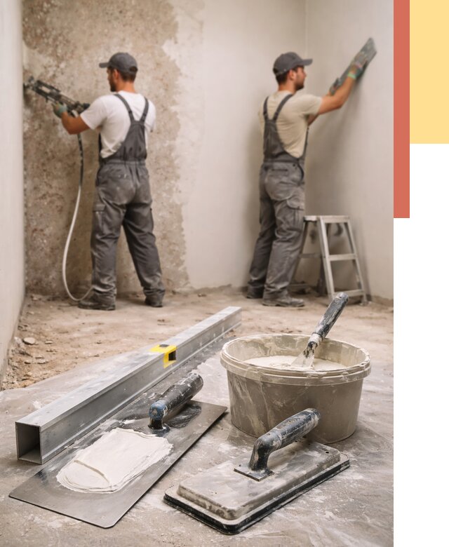 Штукатурка стен под обои в Губкине от 4571 руб./м2 — выравнивание под обои | ОТДЕЛОЧНИК-Гбк