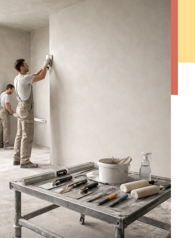 Штукатурка стен под покраску в Губкине от 4571 руб./м² — качественно и недорого | ОТДЕЛОЧНИК-Гбк