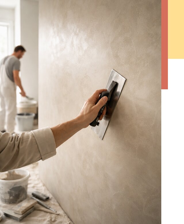 Венецианская штукатурка в Губкине от 3555 руб/м² — нанесение стен под ключ | ОТДЕЛОЧНИК-Гбк