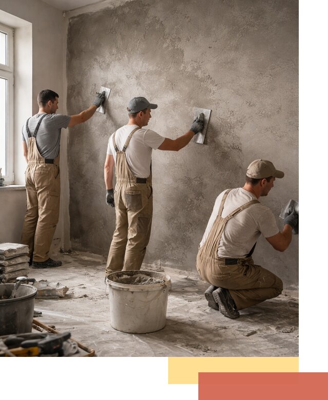 Декоративная штукатурка под бетон в Губкине для стен и потолков