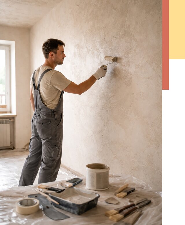 Нанесение лессирующей краски по декоративке в Губкине от 1778 руб. | ОТДЕЛОЧНИК-Гбк