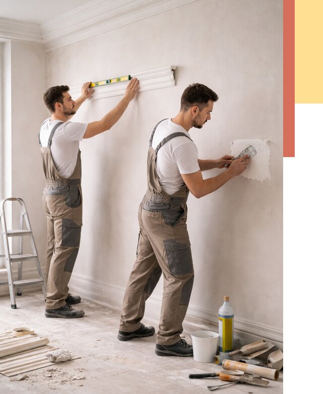 Монтаж лепнины на стены в Губкине от 4571 руб. — недорого, быстро | ОТДЕЛОЧНИК-Гбк