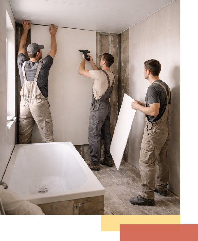 Отделка ванной панели ПВХ профессионально в Губкине