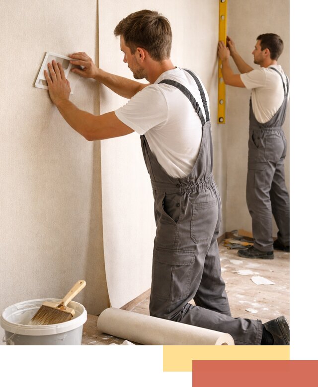 Поклейка бумажных обоев в Губкине качественно и недорого