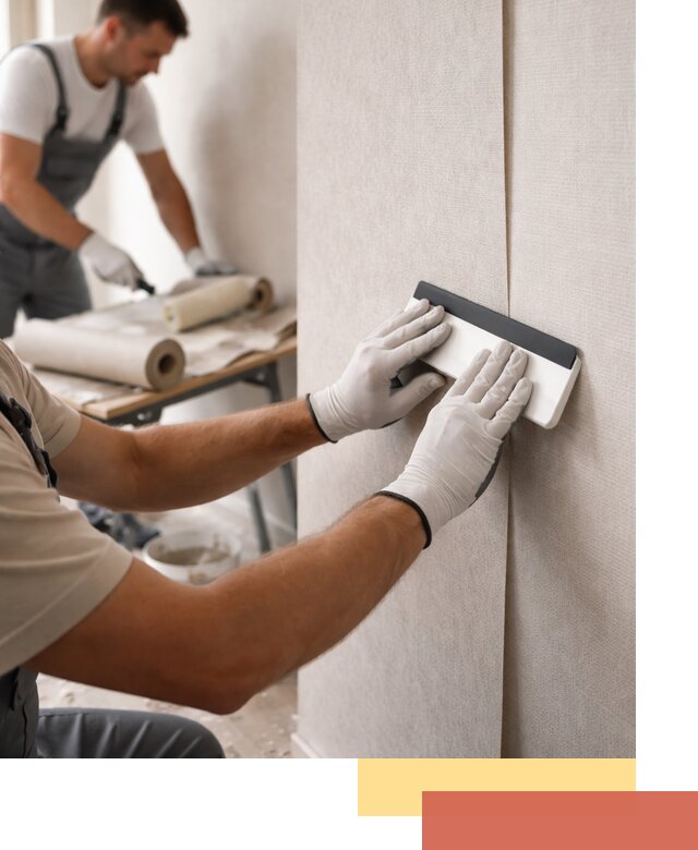 Поклейка обоев под покраску в Губкине профессионально и быстро