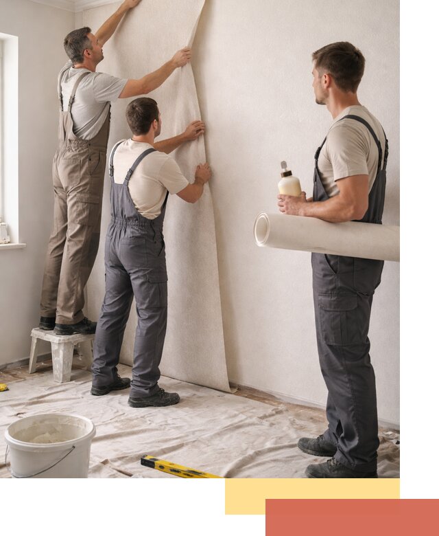 Оклейка стен обоями в Губкине — качественно и профессионально