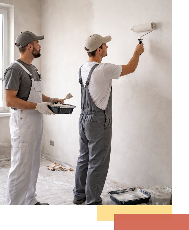 Покраска стен водоэмульсионной краской в Губкине