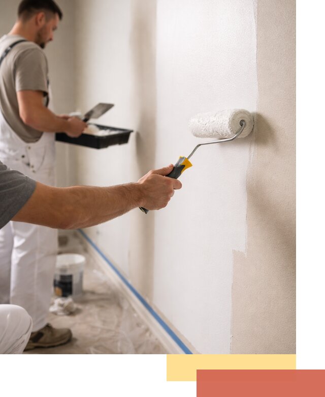 Покраска стен акриловой краской профессионально в Губкине