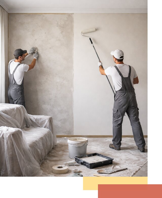 Покраска стен антивандальной краской в Губкине