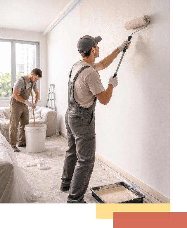 Покраска стен в офисе в Губкине — быстрый и качественный ремонт