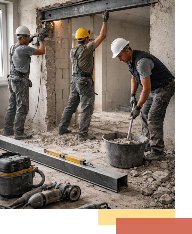 Создание проемов в стенах и несущих конструкциях в Губкине