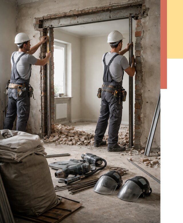 Расширение дверного проема в Губкине от 12698 руб. под ключ | ОТДЕЛОЧНИК-Гбк