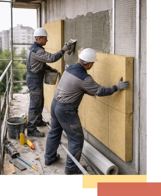 Утепление стен зданий и домов в Губкине качественно и надежно