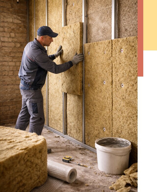 Утепление стен минватой в Губкине от 1371 руб./м2 — недорого и быстро | ОТДЕЛОЧНИК-Гбк