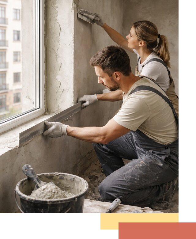 Штукатурка откосов дверей и окон профессионально в Губкине