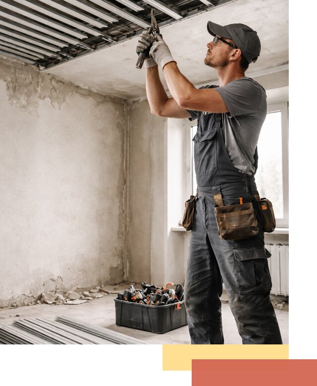 Демонтаж реечного потолка в Губкине быстро и аккуратно