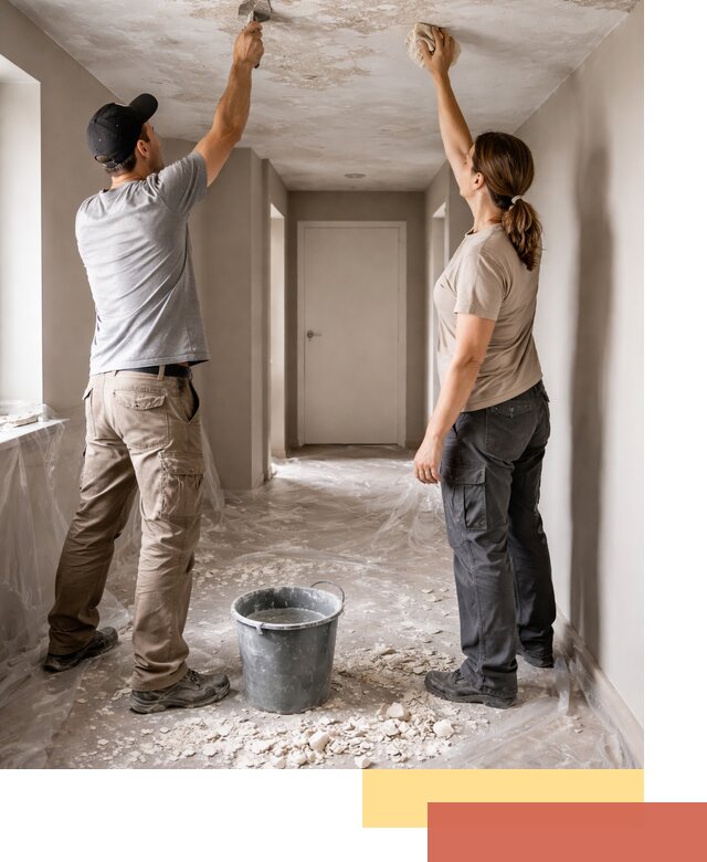 Удаление побелки с потолка в Губкине — быстро и аккуратно