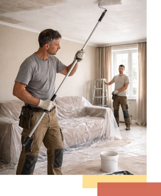 Грунтовка потолка в Губкине — подготовка под покраску и отделку