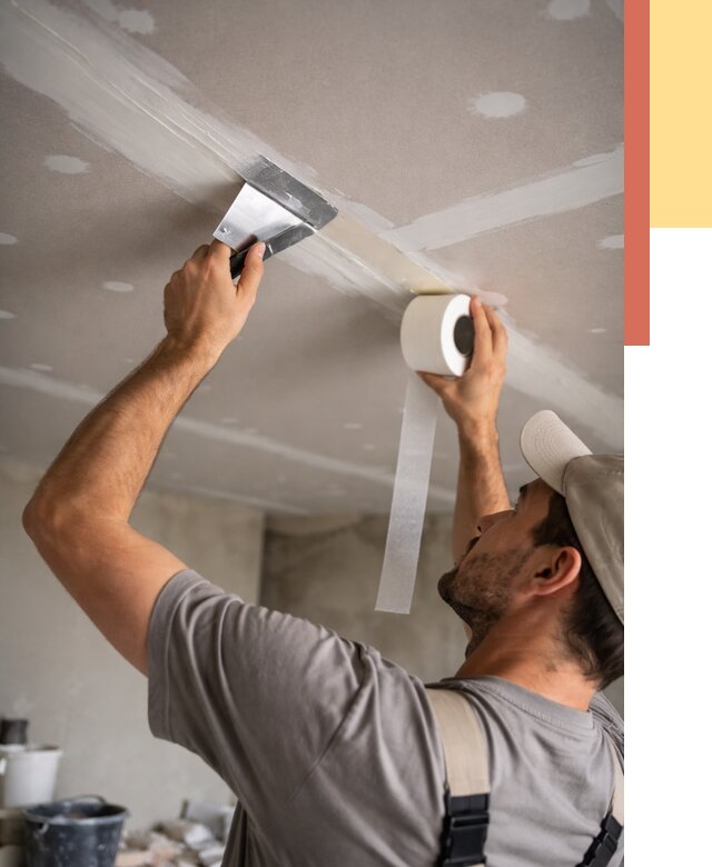 Обработка швов потолка ГКЛ в Губкине от 7619 руб. под ключ | ОТДЕЛОЧНИК-Гбк