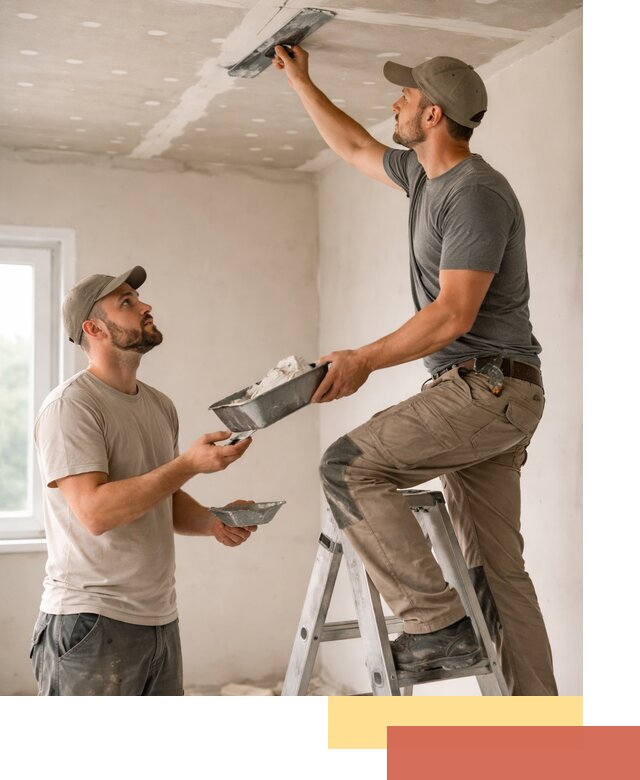 Шпаклевка потолка из гипсокартона в Губкине качественно и быстро