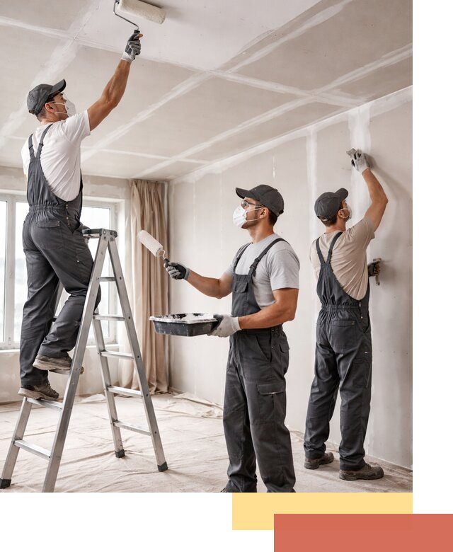 Покраска потолка из гипсокартона в Губкине качественно и недорого