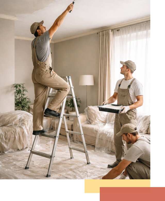 Покраска потолков акриловой краской в Губкине качественно и быстро