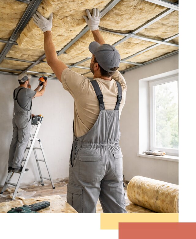 Утепление потолка под ключ в Губкине качественно и быстро