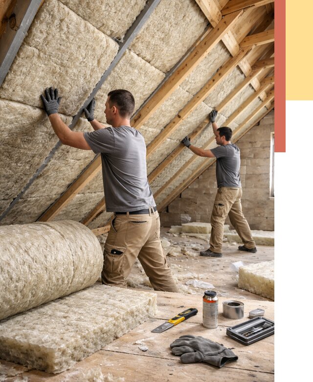 Утепление потолка минватой в Губкине от 1473 руб. — быстро и недорого | ОТДЕЛОЧНИК-Гбк