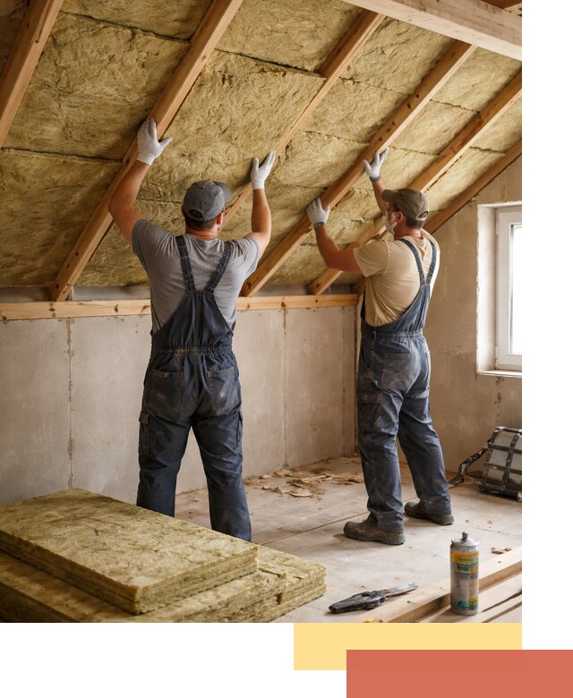 Утепление потолка минеральной ватой в Губкине