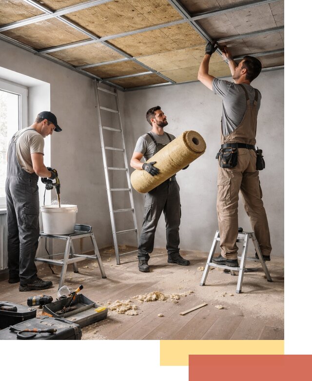 Шумоизоляция потолка в Губкине: профессиональный монтаж и отделка