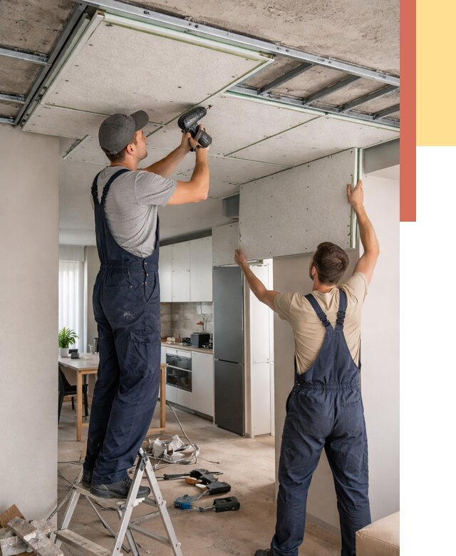 Шумоизоляция потолка панелями зипс в Губкине от 1879 руб. под ключ | ОТДЕЛОЧНИК-Гбк